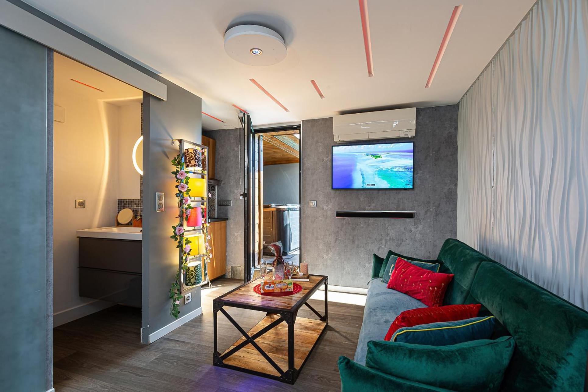 Gites Spa Strasbourg - Studio Romantique, Jacuzzi, Sauna, Terrasse Privee Furdenheim المظهر الخارجي الصورة